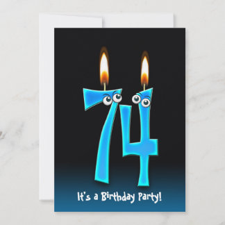 74. Geburtstagsparty Einladung