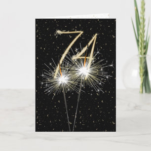 74. Hochzeitstag Sparkler Karte