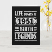 74 Jahre alt 1951 Geburt der Legende 74. Geburtsta Karte (Gelbe Blume)