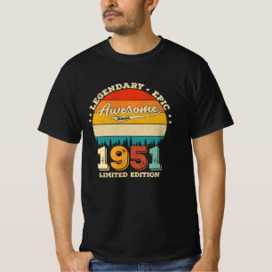 74 Jahre alter Tag 1951 Phantastisches 74. Geburts T-Shirt