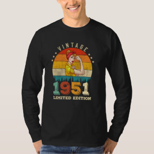 74 Jahre alter Tag 1951 Vintag 74. Geburtstagsfrau T-Shirt
