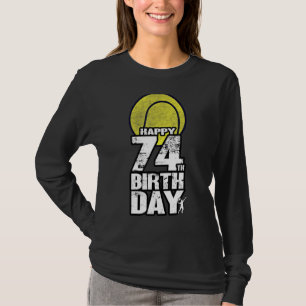 74 Jahre Altes Vintages Tennis 74. Geburtstag T-Shirt