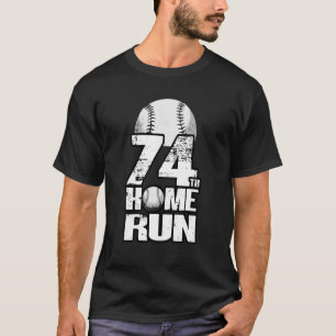 74 Jahre Vintager Baseball 74. Geburtstag T-Shirt