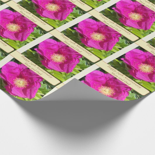 74. Jahrestag Geschenkpapier (Ecke)