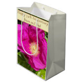 74. Jahrestag Mittlere Geschenktüte (Rückseite Schrägansicht)