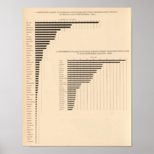 74 Weiße Bevölkerung ausländische Abstammung von S Poster