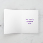 74th Birthday: Fun Graffiti-Inspired Rainbow 74 Karte (Innenseite)