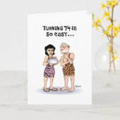 74th Birthday Karte (Gelbe Blume)