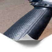 750B-2 Funky-Motorrad mit Beiwagen Poster (Ecke)