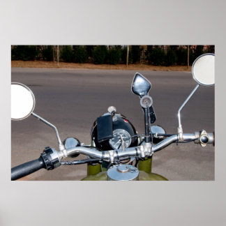 750B-2 Funky-Motorrad mit Beiwagen Poster