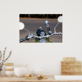 750B-2 Funky-Motorrad mit Beiwagen Poster (Küche)