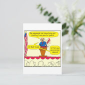 751 geben mir eine Chance politischen Cartoon Postkarte (Stehend Vorderseite)