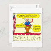 751 geben mir eine Chance politischen Cartoon Postkarte (Vorne/Hinten)