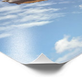 7574-C-130 Militärisches Flugzeug Fotodruck (Ecke)