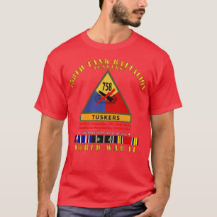 758. Tank Battalion Tuskers w SSI Name Tape II.