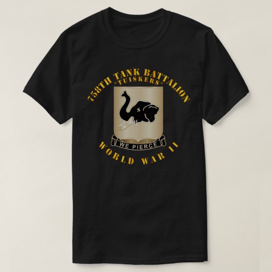 758. Tank Battalion Tuskers Weltkrieg (Design vorne)