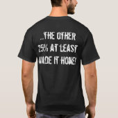 75% aller Land-Vagabunden T-Shirt (Rückseite)