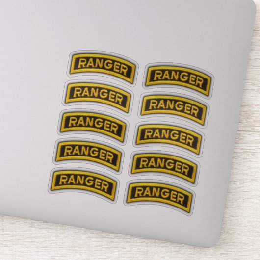 75. Army Ranger Regiment Veteran Contour Sticker (Detail)