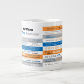 75 Dinge zu tun Jumbo-Tasse (Vorderseite)