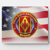 75. Field Artillery Brigade Fotoplatte (Vorderseite)