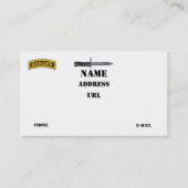 75. Förster-Regiment-Armee-Förster-Fort Benning Visitenkarte (Vorderseite)