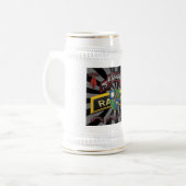 75. Förster-Regiment-Geschenk Stein Bierglas (Vorderseite Links)
