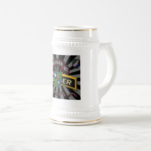 75. Förster-Regiment-Geschenk Stein Bierglas (VorderseiteRechts)