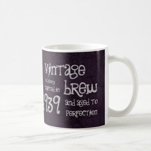 75. Geburtstag1939 Vintager Brew oder irgendein Kaffeetasse (Rechts)