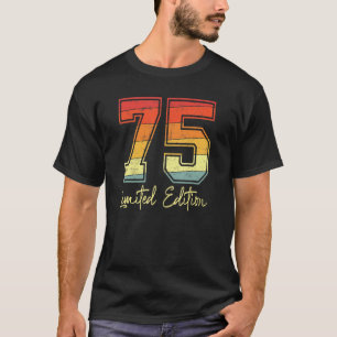 75. Geburtstag 75 limitierte Auflage Retro Vintage T-Shirt