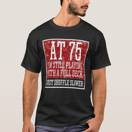 75. Geburtstag 75. T-Shirt (Vorderseite)