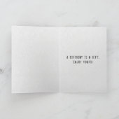 75. Geburtstag alter Teller von Autos Karte (Innenseite)