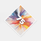 75. Geburtstag, Anstrich Serviette (Ecke)