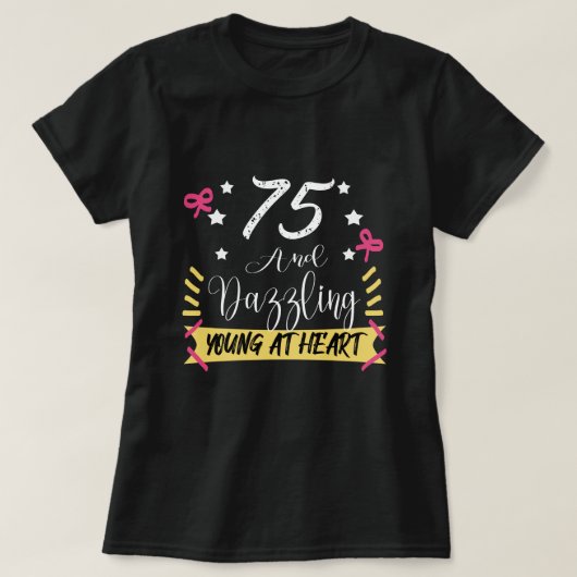75 Geburtstag atemberaubend  T-Shirt (Design vorne)