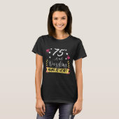 75 Geburtstag atemberaubend  T-Shirt (Vorne ganz)