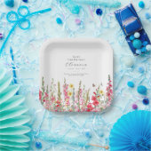 75. Geburtstag August Geburtstag Blume Party Liefe Pappteller (Party)