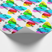 75. GEBURTSTAG BUTTERFLY PERSONALISIERTES DESIGN GESCHENKPAPIER (Ecke)