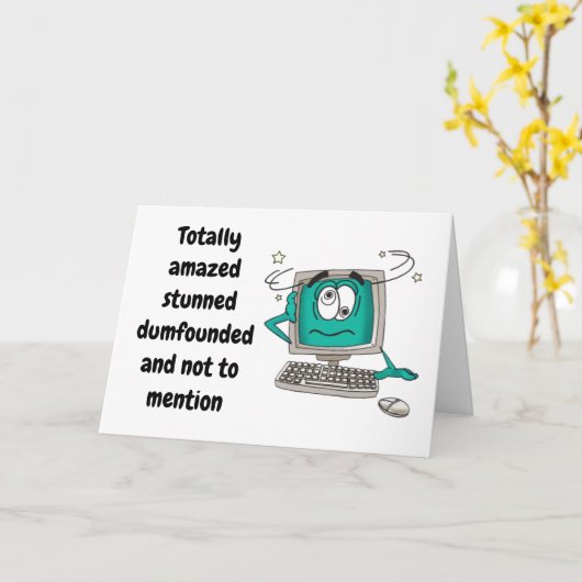 "75." GEBURTSTAG-COMPUTER KARTE (Gelbe Blume)