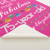 75. Geburtstag das meiste fabelhafte bunte Sherpadecke (3/4)