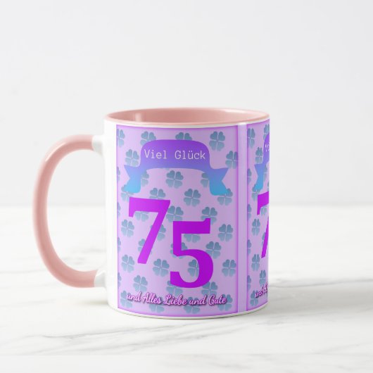 75. Geburtstag Deutsche Tasse (Links)