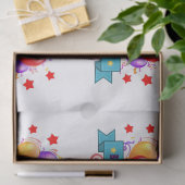 75. Geburtstag Festivals farbige Balloons C01GZ Seidenpapier (Geschenk)