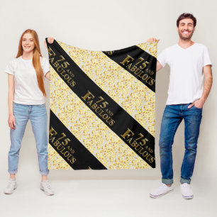 75. Geburtstag Fleecedecke