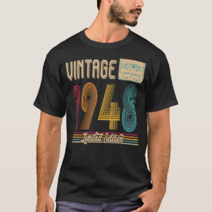 75. Geburtstag Geschenke Vintag limitierte Edition T-Shirt