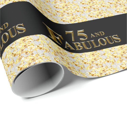 75. Geburtstag Geschenkpapier (Rolleneckpunkt)
