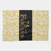 75. Geburtstag Geschirrtuch (Horizontal)