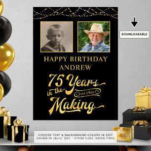 75. Geburtstag JAHRE DER MACHENS 2 Fotos Poster