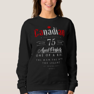 75. Geburtstag Kanadisches Alter 75 Jahre Geboren Sweatshirt