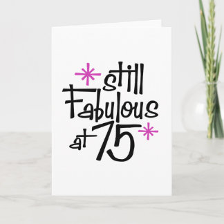 75. Geburtstag Karte