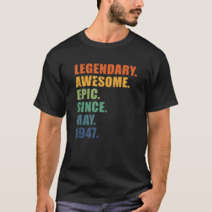 75. Geburtstag, Mai 1947, Männer und Frauen, 75. T-Shirt