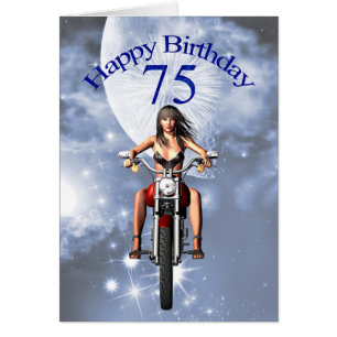 75. Geburtstag mit einem Biker