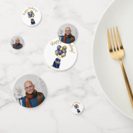 75. Geburtstag Navy Blue Balloon Cake Konfetti